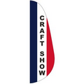 "CRAFT SHOW" 3' x 10' Message Feather Flag